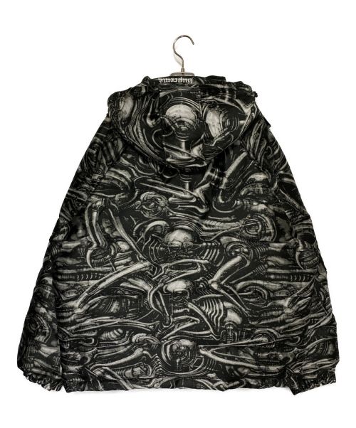 SUPREME（シュプリーム）SUPREME (シュプリーム) H.R. Giger (ハンス・リューディ・ギーガー) Jacquard Down Puffer Jacket ブラック サイズ:Lの古着・服飾アイテム