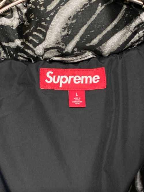 SUPREME（シュプリーム）SUPREME (シュプリーム) H.R. Giger (ハンス・リューディ・ギーガー) Jacquard Down Puffer Jacket ブラック サイズ:Lの古着・服飾アイテム