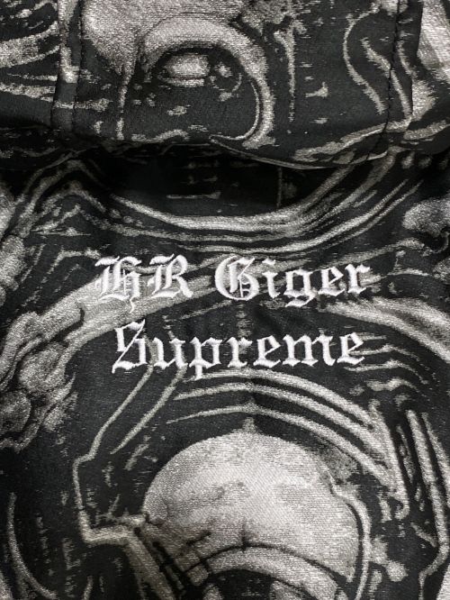 SUPREME（シュプリーム）SUPREME (シュプリーム) H.R. Giger (ハンス・リューディ・ギーガー) Jacquard Down Puffer Jacket ブラック サイズ:Lの古着・服飾アイテム