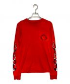 CHROME HEARTS×MATTY BOYクロムハーツ×マッティーボーイ）の古着「PPO ketchup LS Tee」｜オレンジ