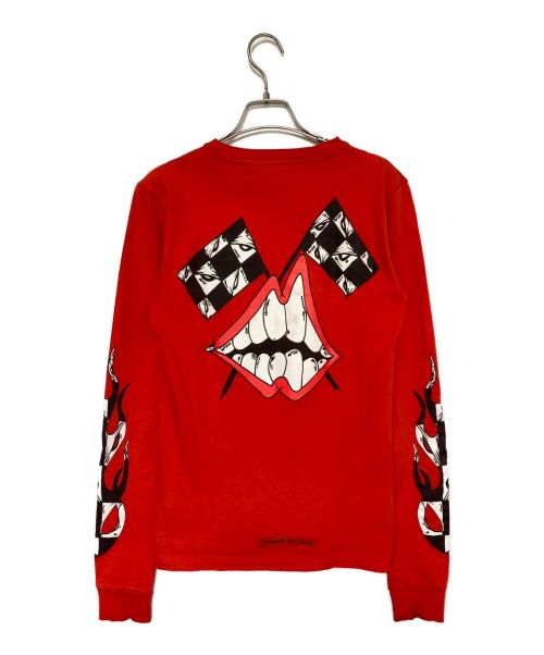 CHROME HEARTS（クロムハーツ）CHROME HEARTS (クロムハーツ) MATTY BOY (マッティボーイ) PPO ketchup LS Tee オレンジ サイズ:XSの古着・服飾アイテム
