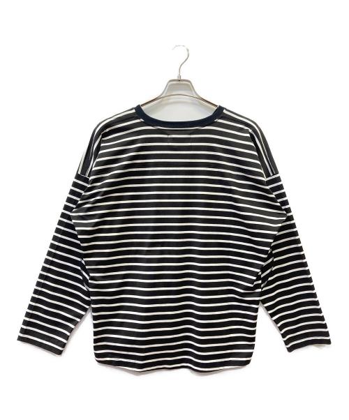 no.（ナンバー）no. (ナンバー) V NECK BORDER FOOTBALL CUTSAW ブラック×ホワイト サイズ:1 未使用品の古着・服飾アイテム