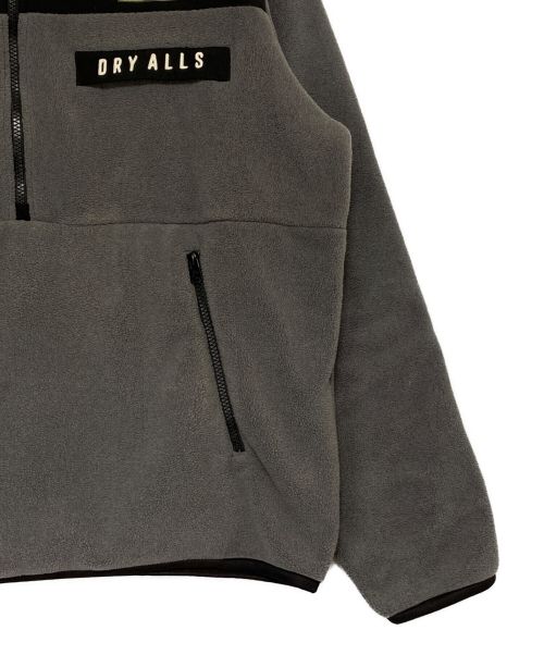 HUMAN MADE（ヒューマンメイド）HUMAN MADE (ヒューマンメイド) FLEECE HALF-ZIP JACKET グレー サイズ:Lの古着・服飾アイテム