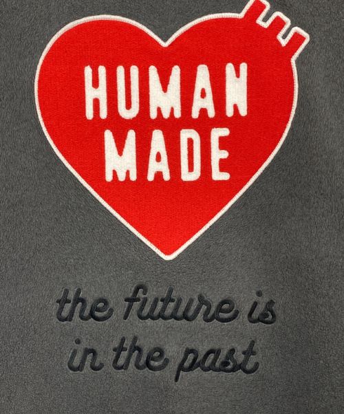 HUMAN MADE（ヒューマンメイド）HUMAN MADE (ヒューマンメイド) FLEECE HALF-ZIP JACKET グレー サイズ:Lの古着・服飾アイテム
