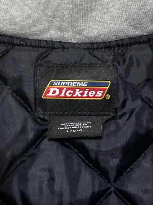 SUPREME（シュプリーム）SUPREME (シュプリーム) Dickies (ディッキーズ) Plaid Hooded Zip Up Shirt グレー×ブラウン サイズ:Lの古着・服飾アイテム