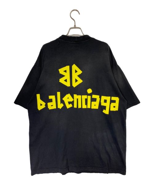 BALENCIAGA（バレンシアガ）BALENCIAGA (バレンシアガ) Tape Type Medium Fit Tee ブラック サイズ:Sの古着・服飾アイテム