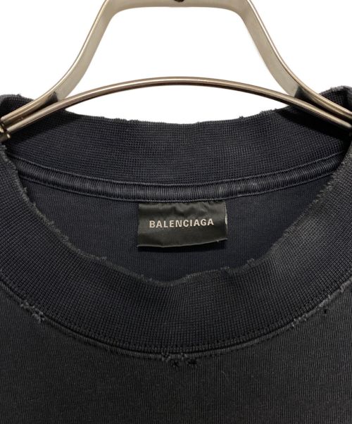 BALENCIAGA（バレンシアガ）BALENCIAGA (バレンシアガ) Tape Type Medium Fit Tee ブラック サイズ:Sの古着・服飾アイテム