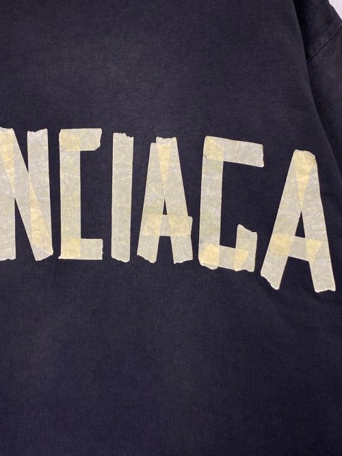 BALENCIAGA（バレンシアガ）BALENCIAGA (バレンシアガ) Tape Type Medium Fit Tee ブラック サイズ:Sの古着・服飾アイテム