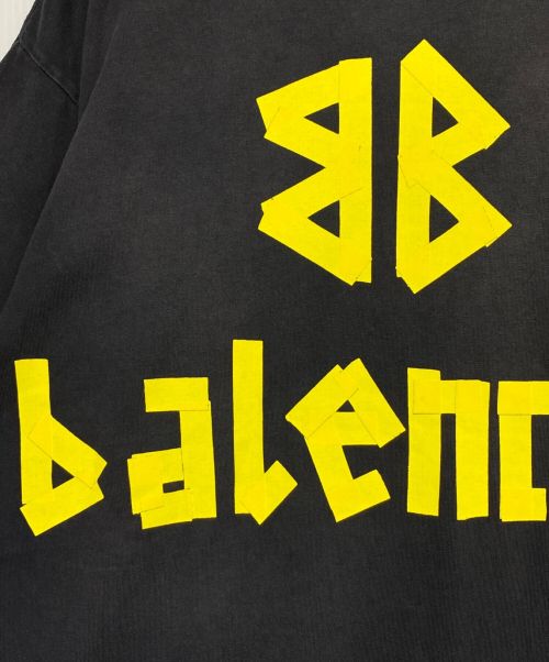 BALENCIAGA（バレンシアガ）BALENCIAGA (バレンシアガ) Tape Type Medium Fit Tee ブラック サイズ:Sの古着・服飾アイテム
