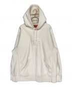 SUPREMEシュプリーム）の古着「Cross Box Logo Hooded Sweatshirt」｜ベージュ