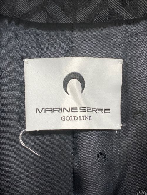 MARINE SERRE（マリーンセル）MARINE SERRE (マリーンセル) Moon Lozange Coat ブラック サイズ:Lの古着・服飾アイテム