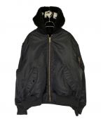 SUPREMEシュプリーム）の古着「Faux Fur Reversible MA-1」｜ブラック