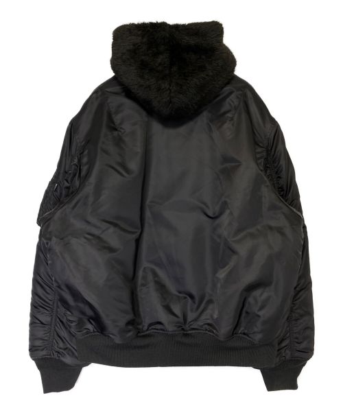SUPREME（シュプリーム）SUPREME (シュプリーム) Faux Fur Reversible MA-1 ブラック サイズ:Lの古着・服飾アイテム