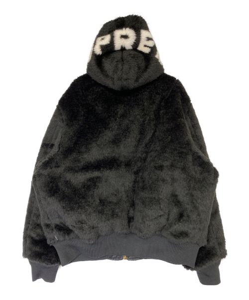 SUPREME（シュプリーム）SUPREME (シュプリーム) Faux Fur Reversible MA-1 ブラック サイズ:Lの古着・服飾アイテム