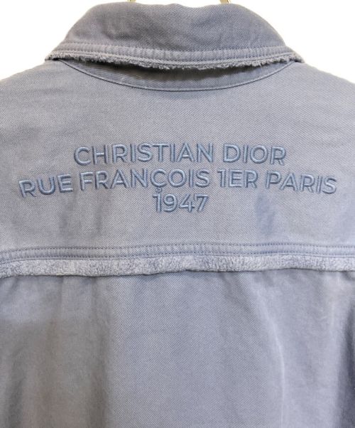 Dior（ディオール）Dior (ディオール) COTTON OVERSHIRT スカイブルー サイズ:39の古着・服飾アイテム