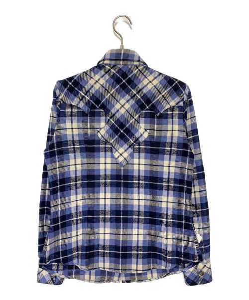 CHROME HEARTS（クロムハーツ）CHROME HEARTS (クロムハーツ) チェックシャツ ブルー サイズ:XSの古着・服飾アイテム