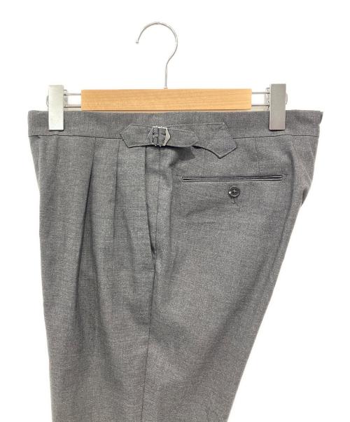 LEFRI（LEFRI）LEFRI (LEFRI) double pleated combat trouser グレー サイズ:46の古着・服飾アイテム