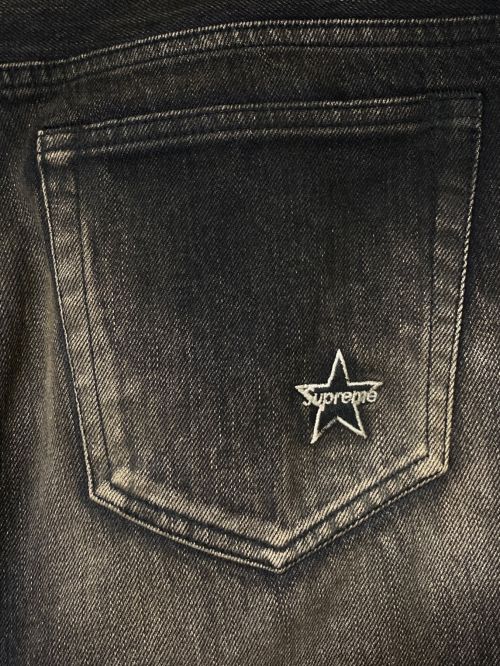 SUPREME（シュプリーム）SUPREME (シュプリーム) Distressed Loose Fit Selvedge Jean ブラック サイズ:32の古着・服飾アイテム