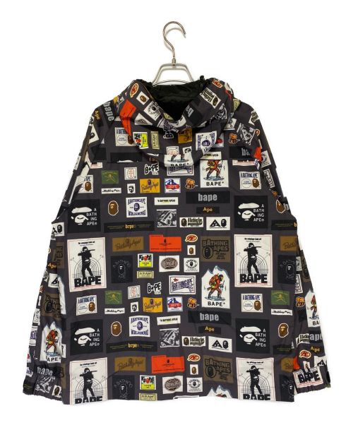 A BATHING APE（アベイシングエイプ）A BATHING APE (アベイシングエイプ) MULTI LABEL HOODIE JACKET ブラック サイズ:Lの古着・服飾アイテム