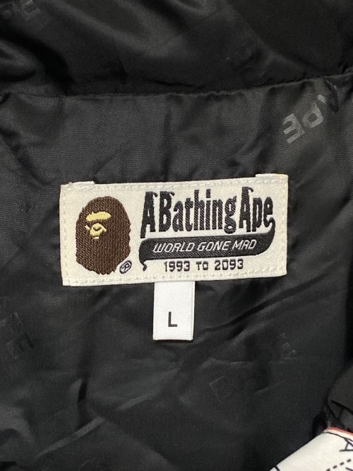 A BATHING APE（アベイシングエイプ）A BATHING APE (アベイシングエイプ) MULTI LABEL HOODIE JACKET ブラック サイズ:Lの古着・服飾アイテム