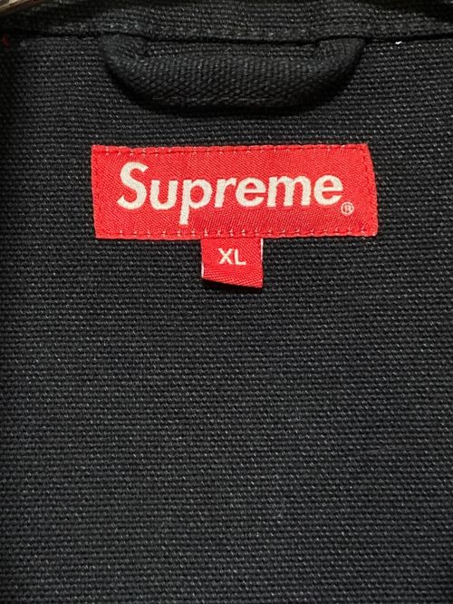 SUPREME（シュプリーム）SUPREME (シュプリーム) Canvas Clip Jacket ブラック サイズ:XLの古着・服飾アイテム