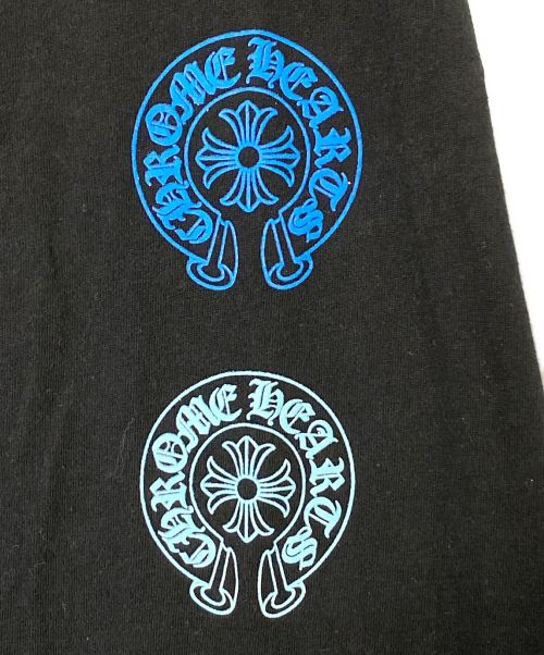 CHROME HEARTS（クロムハーツ）CHROME HEARTS (クロムハーツ) Multi Color Horse Shoe L/S T-shirt ブラック サイズ:Lの古着・服飾アイテム