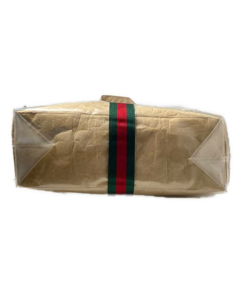 GUCCI（グッチ）GUCCI (グッチ) COMME des GARCONS (コムデギャルソン) シェリーラインPVCトートバッグ ベージュの古着・服飾アイテム