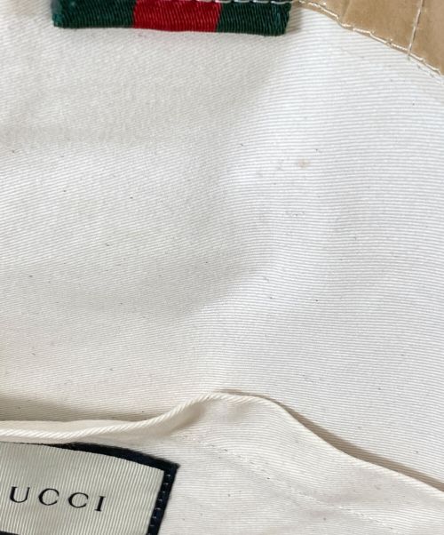GUCCI（グッチ）GUCCI (グッチ) COMME des GARCONS (コムデギャルソン) シェリーラインPVCトートバッグ ベージュの古着・服飾アイテム