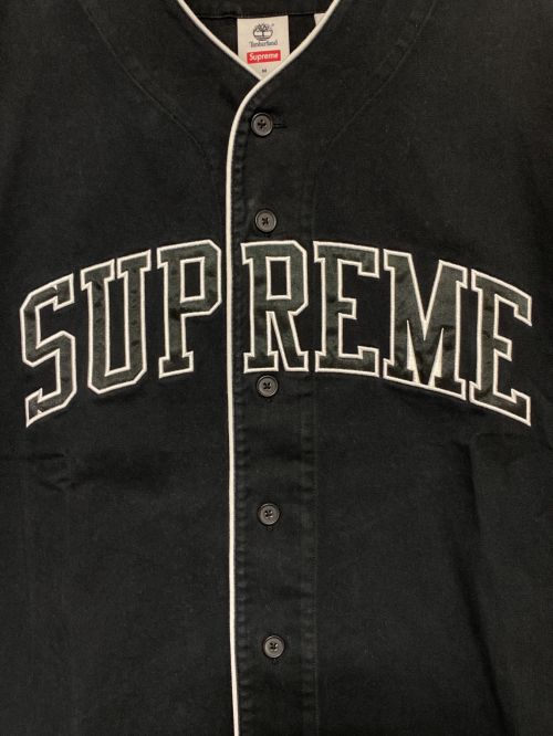 SUPREME（シュプリーム）SUPREME (シュプリーム) Timberland (ティンバーランド) Baseball Jersey ブラック サイズ:Mの古着・服飾アイテム