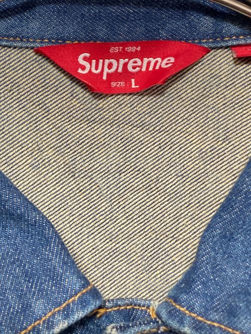 SUPREME（シュプリーム）SUPREME (シュプリーム) shibori denim trucker jacket インディゴ サイズ:Lの古着・服飾アイテム