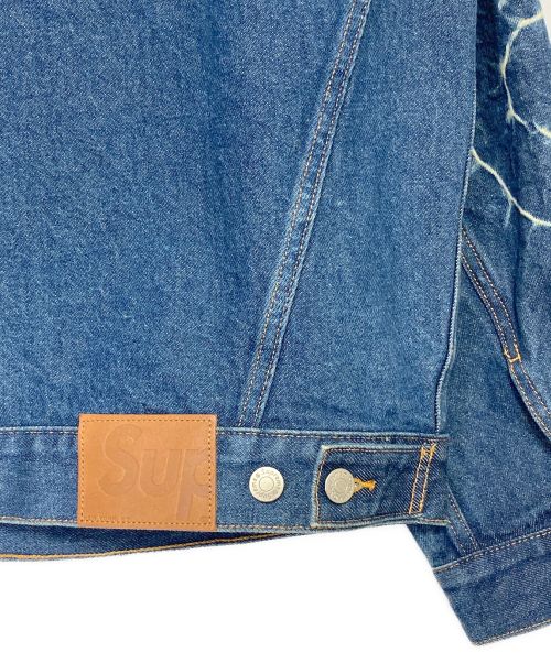 SUPREME（シュプリーム）SUPREME (シュプリーム) shibori denim trucker jacket インディゴ サイズ:Lの古着・服飾アイテム
