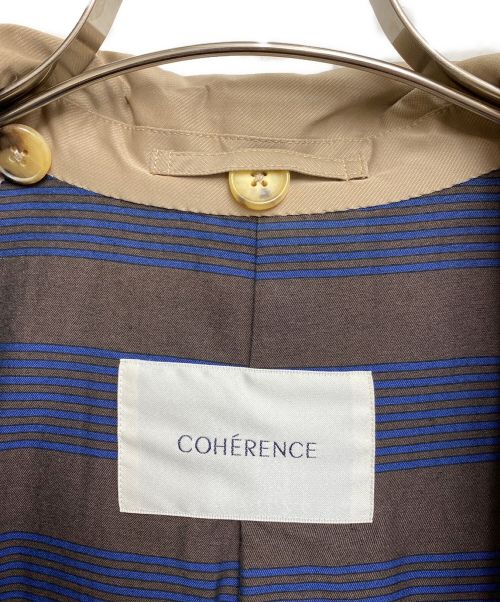 COHERENCE（コヒーレンス）COHERENCE (コヒーレンス) フーディトレンチコート ベージュ サイズ:Mの古着・服飾アイテム