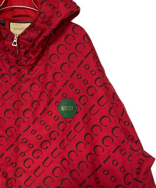 GUCCI（グッチ）GUCCI (グッチ) ナイロンジャケット レッド サイズ:54の古着・服飾アイテム