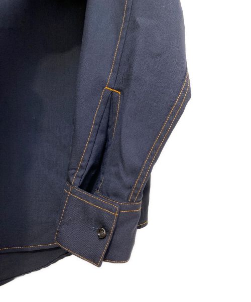 MARNI（マルニ）MARNI (マルニ) 23AW トロピカルウールワークシャツ ネイビー サイズ:46の古着・服飾アイテム