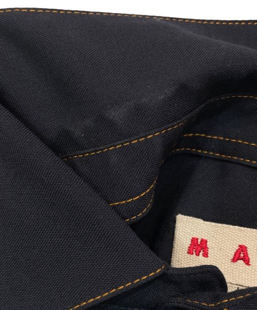 MARNI（マルニ）MARNI (マルニ) 23AW トロピカルウールワークシャツ ネイビー サイズ:46の古着・服飾アイテム