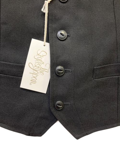 The Stylist Japan（ザスタイリストジャパン）The Stylist Japan (ザスタイリストジャパン) HOPSACK VEST ブラック サイズ:XS 未使用品の古着・服飾アイテム
