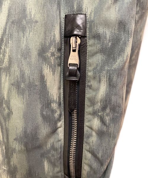 LOUIS VUITTON（ルイ ヴィトン）LOUIS VUITTON (ルイ ヴィトン) モノグラムナイロンジャケット グリーン サイズ:46の古着・服飾アイテム