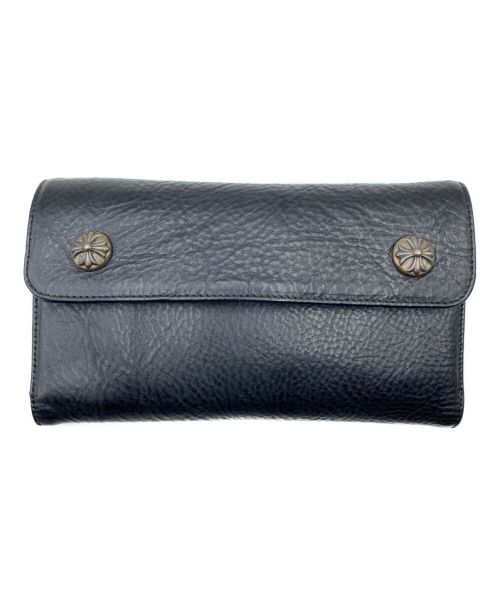 CHROME HEARTS（クロムハーツ）CHROME HEARTS (クロムハーツ) ウェーブウォレット ブラック サイズ:-の古着・服飾アイテム