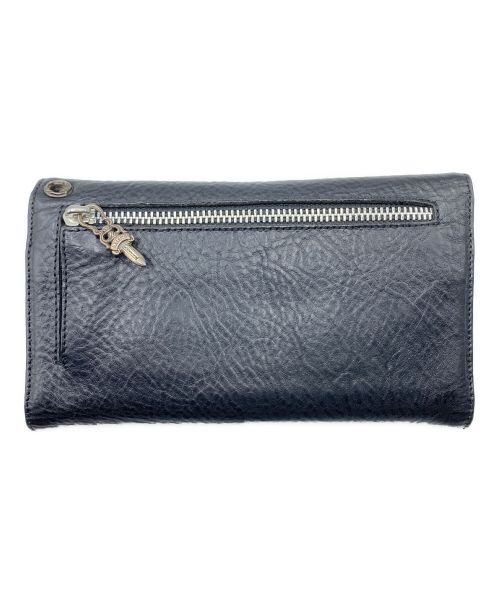 CHROME HEARTS（クロムハーツ）CHROME HEARTS (クロムハーツ) ウェーブウォレット ブラック サイズ:-の古着・服飾アイテム