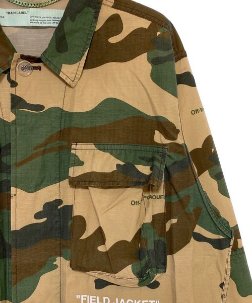 OFFWHITE（オフホワイト）OFFWHITE (オフホワイト) Camouflage Field Jacket オリーブ サイズ:Mの古着・服飾アイテム