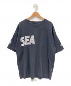 WIND AND SEA×VANSウィンダンシー×バンズ）の古着「Tシャツ」｜ブラック