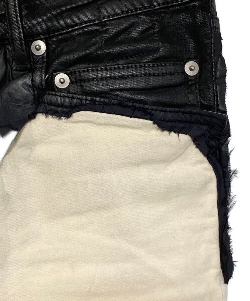RICK OWENS（リックオウエンス）RICK OWENS (リック オウエンス) デニムパンツ ホワイト×ブラック サイズ:28の古着・服飾アイテム