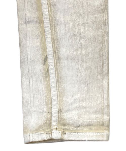 RICK OWENS（リックオウエンス）RICK OWENS (リック オウエンス) デニムパンツ ホワイト×ブラック サイズ:28の古着・服飾アイテム