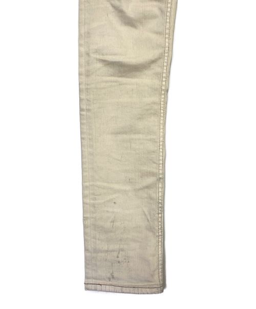 RICK OWENS（リックオウエンス）RICK OWENS (リック オウエンス) デニムパンツ ホワイト×ブラック サイズ:28の古着・服飾アイテム