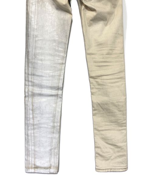 RICK OWENS（リックオウエンス）RICK OWENS (リック オウエンス) デニムパンツ ホワイト×ブラック サイズ:28の古着・服飾アイテム