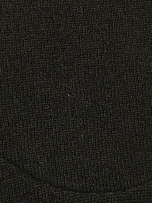 RAF SIMONS（ラフシモンズ）RAF SIMONS (ラフシモンズ) カットホールニット ブラック サイズ:Mの古着・服飾アイテム