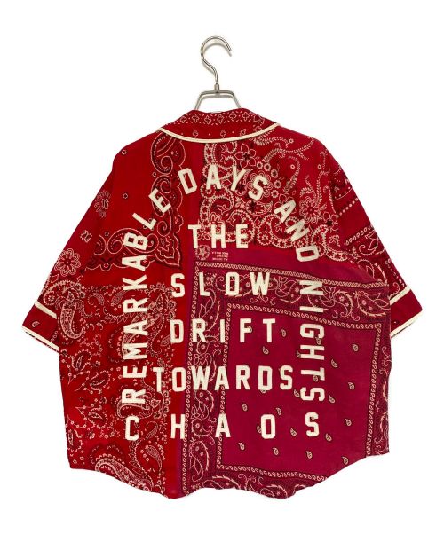 READYMADE（レディメイド）READYMADE (レディメイド) BANDANA BASEBALL SHIRT RED サイズ:1 未使用品の古着・服飾アイテム
