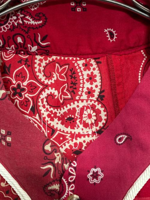 READYMADE（レディメイド）READYMADE (レディメイド) BANDANA BASEBALL SHIRT RED サイズ:1 未使用品の古着・服飾アイテム