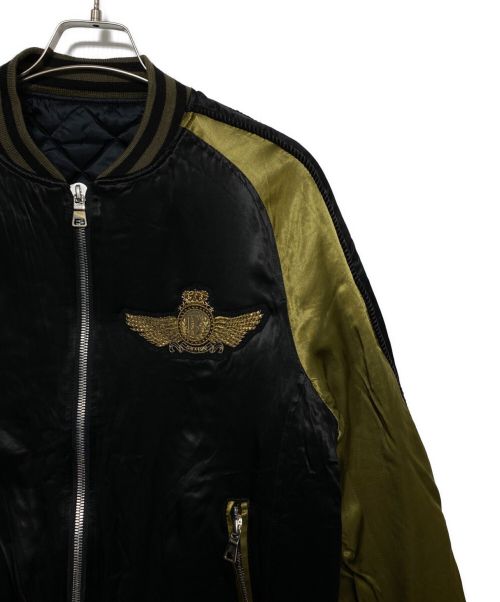 BALMAIN（バルマン）BALMAIN (バルマン) Embellished Stain Bomber Jacket ブラック サイズ:Mの古着・服飾アイテム