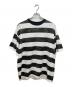 MINEDENIM（マインデニム）の古着「かすれ加工ボーダーTシャツ」｜ブラック×ホワイト